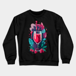 Raspberry juice dripping Crewneck Sweatshirt